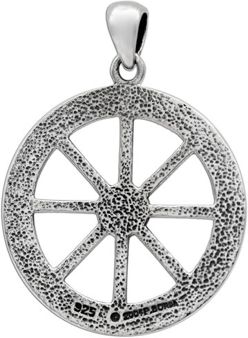 Dryad Design Small Wheel of the Year Pendant - Sterling Silver Pagan Wiccan Jewelry for Women in Saudi Arabia