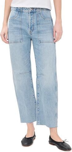Madewell Women's The Darted Utility Barrel Leg Jeans in Saudi Arabia