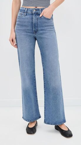 جينز Madewell النسائي ذو الساق الواسعة in Kuwait