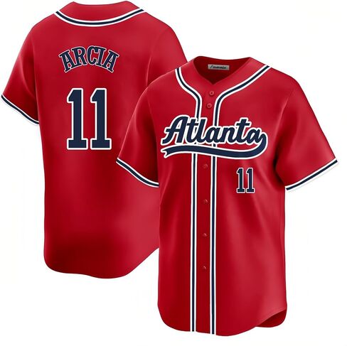 Custom Mens/Women/Youth Atlanta Baseball Stitched T-Shirt for Sports Fan in Saudi Arabia