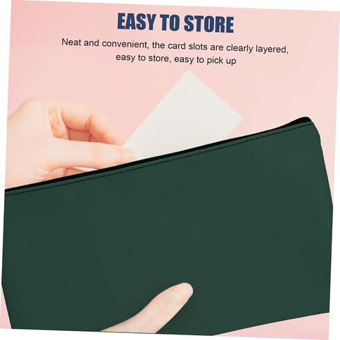 NUOBESTY 2Pcs Capacity PU Cash Bags with Zipper Organizers for Storage Receipts and Documents Easy to Carry Money Saving Envelopes in Saudi Arabia