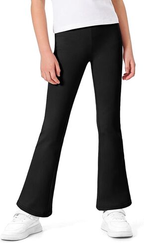 BOOPH Girls Flare Leggings Kids Uniform Pants School Bell Bottoms Cotton Clothes for Girl 5-14 Years in Saudi Arabia