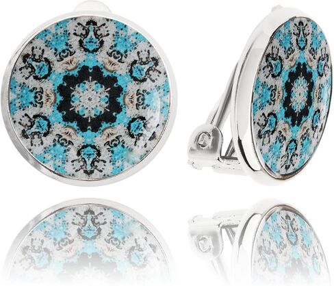 Elegant Small Round Clip on Earrings - Non Pierced Ears for Women in Saudi Arabia