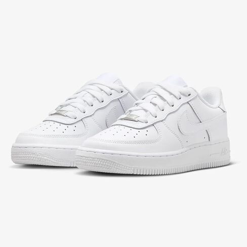 Nike Air Force 1 LE Big Kids' Shoes (FV5951-111, White/White/White/White) Size 2 in Saudi Arabia