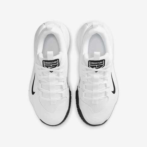 Nike Cross Turf Big Kids' Shoes (White/Black) in Saudi Arabia