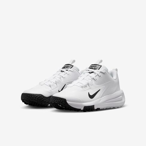 Nike Cross Turf Big Kids' Shoes (White/Black) in Saudi Arabia