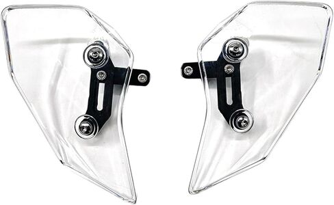 2 Pieces Motorcycle Side Wind Deflector Windscreens Motorbike Windshields Parts Premium Wind Screen Deflectors for V85TT, Clear in Saudi Arabia