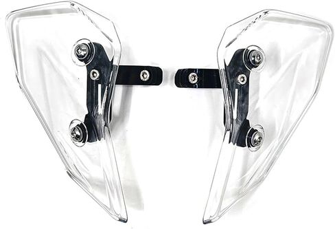 2 Pieces Motorcycle Side Wind Deflector Windscreens Motorbike Windshields Parts Premium Wind Screen Deflectors for V85TT, Clear in Saudi Arabia