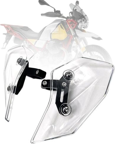 2 Pieces Motorcycle Side Wind Deflector Windscreens Motorbike Windshields Parts Premium Wind Screen Deflectors for V85TT, Clear in Saudi Arabia
