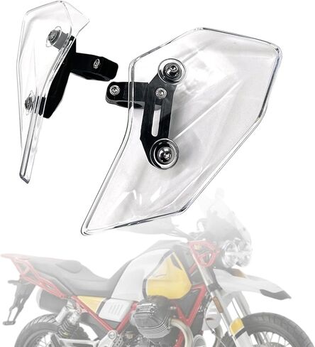 2 Pieces Motorcycle Side Wind Deflector Windscreens Motorbike Windshields Parts Premium Wind Screen Deflectors for V85TT, Clear in Saudi Arabia