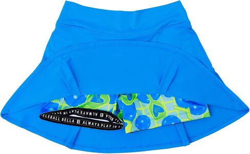 Pickleball Bella Women’s Drop Pleat Skort – Athletic with Built-in Shorts & Pockets, Electric Blue with Net Worth in Saudi Arabia