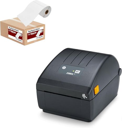 Zebra ZP 230D (ZP450 Replacement) Label Thermal Bar Code Printer | USB, Serial, and Parallel Connectivity 203 DPI Resolution | 4" x 6" Direct Thermal Label Roll (250 Roll Labels Included) in Saudi Arabia