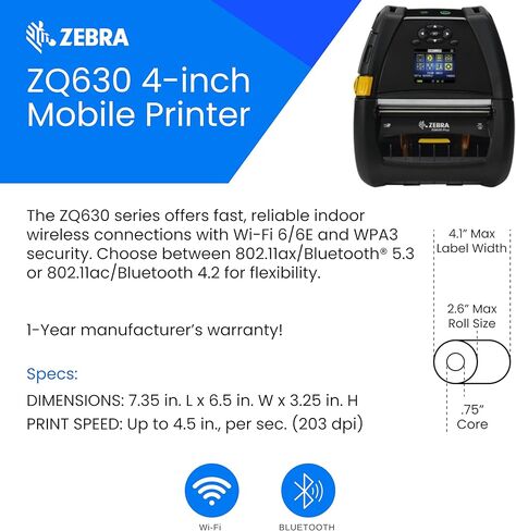 طابعة زيبرا ZQ630 بلس المحمولة in Saudi Arabia