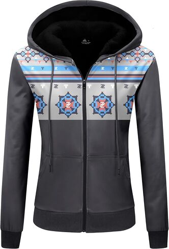 المرأة الصوف زمم هوديس الشتاء شيربا اصطف سترة مقنعين سستة البلوز عارضة سميكة الدافئة ملابس خارجية معطف in Kuwait