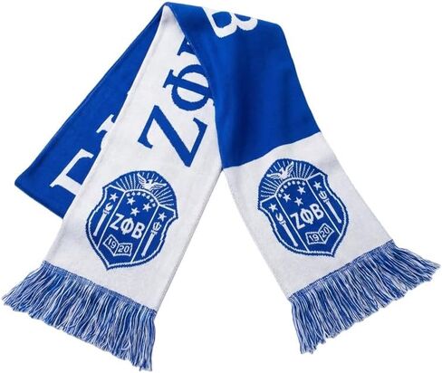 ΖΦΒ Sorority Gifts for Women,1920 Scarf Sorority Gifts,Winter Long Large Shawl Warm With Tassel Edge,Classic Soft Fringed Scarf Long Wrap Sorority Paraphernalia(77 X 28 Inch) in Kuwait