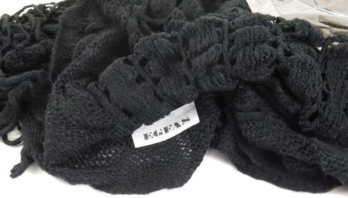 Womens Knit Ruffle Scarf with Fringe in Saudi Arabia
