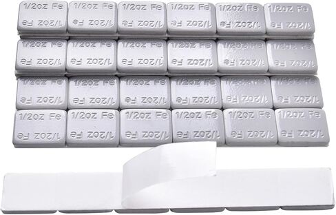 A A IN 288pcs 0.25oz, Black, Adhesive Stick on Wheel Weights, Low Profile, EasyPeel Type, 72oz/Box, Valued Pack Perfect for Automobiles, Trucks, SUVs, Motorcycles Tire Balance Weights, US Quality in Kuwait