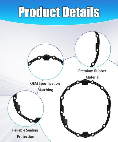 22943110 Rear Axle Housing Cover Gasket Fits for Chevrolet Silverado and GMC Sierra 1500 2014-2025 Yukon XL 2015-2020,Differential Seal Replace 85720902 in Saudi Arabia