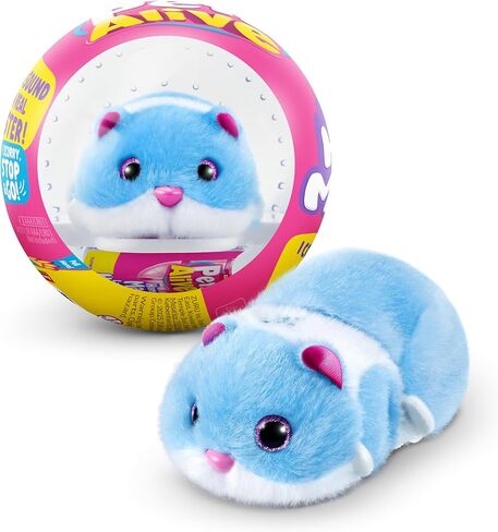 Pets Alive Hamstermania (برتقالية) من ZURU Hamster، الحيوانات الأليفة الإلكترونية، أكثر من 20 صوتًا تفاعليًا، لعبة كرة الهامستر للفتيات والأطفال in Kuwait
