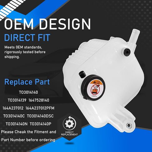 Engine Radiator Coolant Overflow Recovery Reservoir Tank with Cap Compatible with 2016-2022 Toyota Corolla Prius C-HR Prius Prime Lexus UX200 UX250h Replaces TO3014140 TO3014139 164A237012 in Saudi Arabia