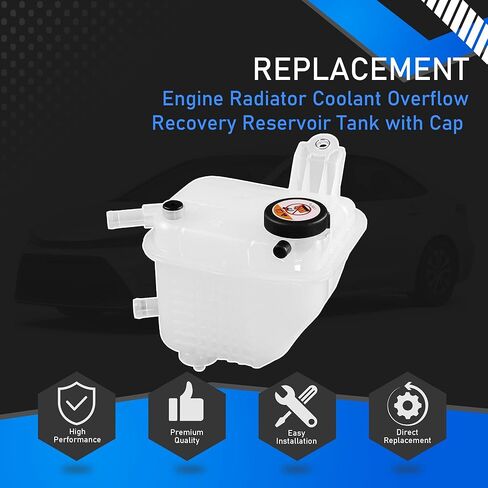 Engine Radiator Coolant Overflow Recovery Reservoir Tank with Cap Compatible with 2016-2022 Toyota Corolla Prius C-HR Prius Prime Lexus UX200 UX250h Replaces TO3014140 TO3014139 164A237012 in Saudi Arabia