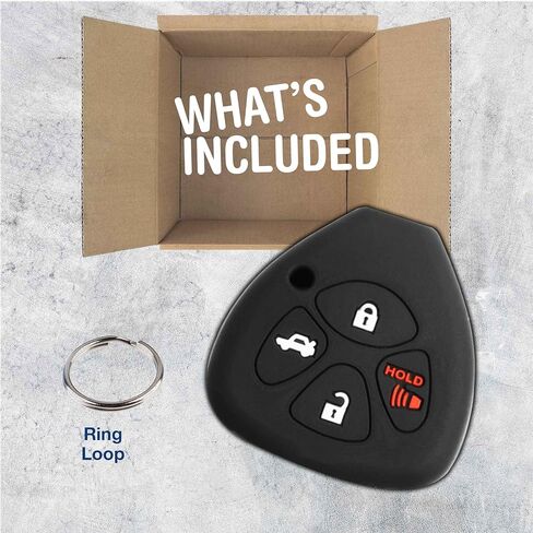 KeyGuardz Keyless Entry Remote Car Key Fob Outer Shell Cover Soft Rubber Protective Case for Toyota Scion HYQ12BBY in Kuwait