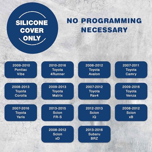 KeyGuardz Keyless Entry Remote Car Key Fob Outer Shell Cover Soft Rubber Protective Case for Toyota Scion HYQ12BBY in Kuwait