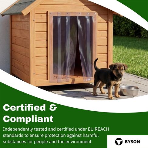 شرائط باب بديلة من مادة PVC ستارة فينيل شفافة شريط واحد بطول 8 أقدام شرائط بديلة لباب المستودعات بيت الكلب أو بيت الكلب رفرف باب شديد التحمل بعرض 300 مم × طول 8 أقدام in Kuwait