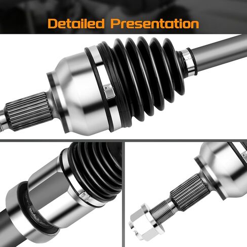 Front CV Axle Shaft Assembly compatible for Ford Focus 2012-2018 S& SE& SEL& Titanium L4 2.0L, Automatic Dual Clutch Transmission - Passenger Side, 66-2305 in Saudi Arabia