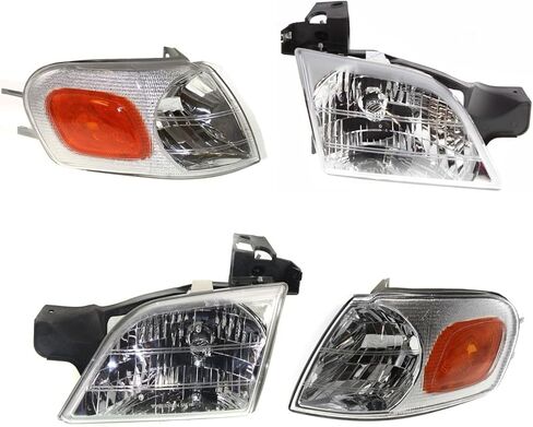 Sawyer Auto Replacement Headlight Kit (Driver and Passenger) Compatible with Oldsmobile Silhouette 1997-2004 4-Door Base/GL/GLS (3.4L V6) in Saudi Arabia