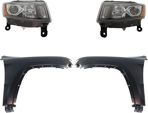 Sawyer Auto Replacement Headlight Kit fits for Jeep Grand Cherokee 2014-2016 6.4L V8 SRT (Driver and Passenger) in Saudi Arabia