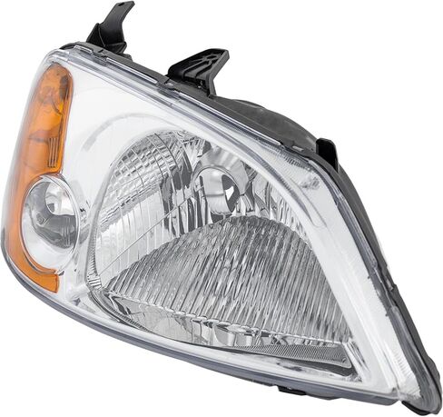Replacement Headlight Kit (Driver and Passenger Side) fits Honda Civic Sedan 2001-2002 1.7L - Halogen w Textured Grille in Saudi Arabia