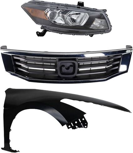 Replacement Headlight Kit Passenger Side fits Honda Accord 2010 2.4L L4 Coupe Halogen in Saudi Arabia