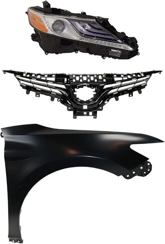 Replacement Headlight Kit Fits Toyota Camry 2019-2020 Passenger Side 3.5L V6 w/LED Signal (XLE) in Saudi Arabia