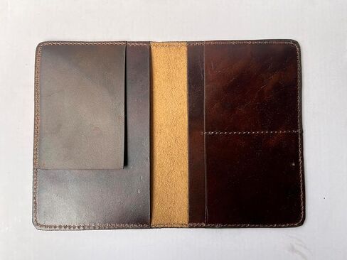 Leather Journal Cover for Field Notes, Notebook Cover for Moleskine Cahier, Handmade Vintage Leather Cover 3.5" x 5.5" Notebooks, Refillable Travelers Notebook in Kuwait