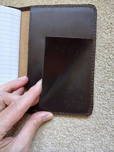 Leather Journal Cover for Field Notes, Notebook Cover for Moleskine Cahier, Handmade Vintage Leather Cover 3.5" x 5.5" Notebooks, Refillable Travelers Notebook in Kuwait