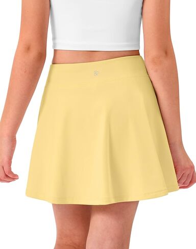 Girls Tennis Skirt with Pockets Pleated Athletic Skort Kids Golf Running School Uniform 2-in-1 Skirts Size 5-15Y in Saudi Arabia