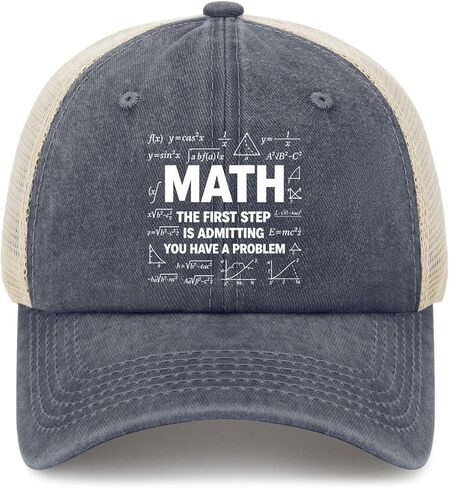 Maths The First Step, is Admitting You Have A Problems Hat for Men Aesthetic in Saudi Arabia