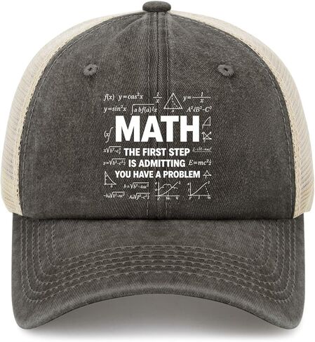 Maths The First Step, is Admitting You Have A Problems Hat for Men Aesthetic in Saudi Arabia