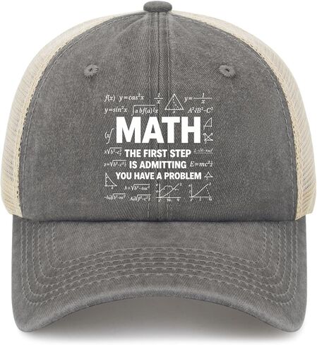 Maths The First Step, is Admitting You Have A Problems Hat for Men Aesthetic in Saudi Arabia