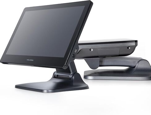 Volcora Retail and Restaurant POS Terminal Machine for Small Business, Point of Sale Cash Register with Windows 11 Professional, CPU Intel Processor N97, 15.6" &11.6" Dual Touch Screen, Hardware Only in Kuwait