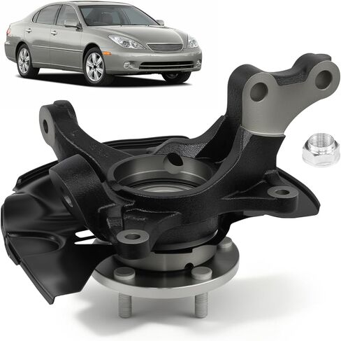 مجموعة محور مفصل التوجيه والعجلات متوافقة مع Toyota Camry/Lexus ES330 2004-2006 V6 3.0L 3.3L، الجانب الأيسر الأمامي in Kuwait