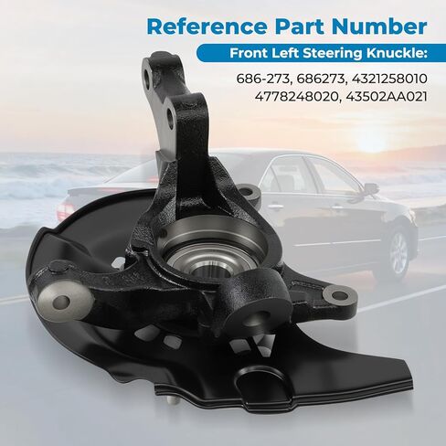 مجموعة محور مفصل التوجيه والعجلات متوافقة مع Toyota Camry/Lexus ES330 2004-2006 V6 3.0L 3.3L، الجانب الأيسر الأمامي in Kuwait