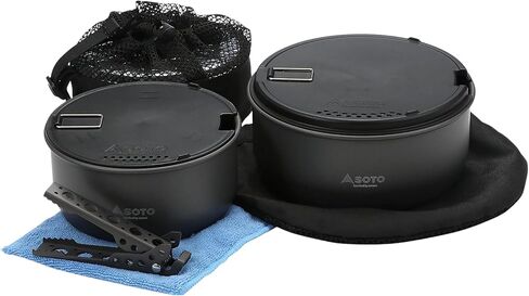 SOTO Navigator Camping Cookware Set - Slip Resistant, Shock Resistant Corrosion Resistant, and Multi-Functional Cookware in Kuwait