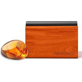 Car Air Freshener-The Original Wood Air Freshener for Visor Clip - Long Lasting Car Odor Eliminator and Scent Diffuser for Cabin, Truck & SUV-Includes 2 Metal Clips-Amber in Saudi Arabia