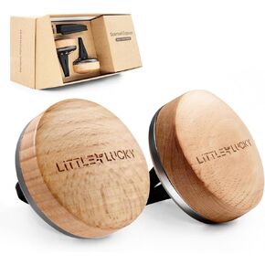 Littlelucky Car Air Freshener, 2 PCS North America Walnut Wood, Car Air Freshener Vent Clip for Hidden Air Vent etc, 4 PCS Scent Refills, 2 Natural Plant Extract Fragrance Long-lasting for 120 Days in Saudi Arabia