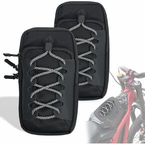 2 حزمة من حقيبة إطار الدراجة الكهربائية الترابية، حقيبة غطاء أمامي للدراجة النارية متوافقة مع Surron Light Bee S/X، Tutti Soleil 01، Yozma IN 10، E-Ride Pro SR/S/SS، Talaria MX3/MX4/MX5 ملحقات الدراجة الإلكترونية (أسود) in Kuwait