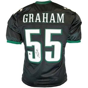 Brandon Graham Signed Black Football Jersey JSA in Kuwait