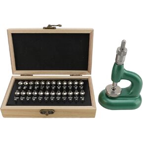 أداة إصلاح تفكيك الساعة، مجموعة ضغط تفكيك علبة الساعة المصنوعة من سبائك الألومنيوم مع 48 قطعة من قوالب ثقب المجوهرات، آلة تركيب الأحجار الكريمة لإعداد الساعات لمتاجر الإصلاح والمهنيين in Kuwait