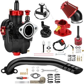 طقم كابل خانق ماسورة عادم المكربن ​​PE22 متوافق مع Predator 212cc 196cc Coleman Mini Bike CT200U-EX BT200X B200R KT196 Go Kart Baja MB200 Warrior GX160 GX200 Clone Engine Parts in Saudi Arabia
